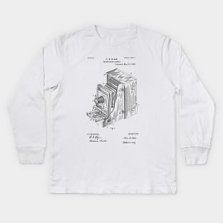 Camera patent drawing Kids Long Sleeve T-Shirt